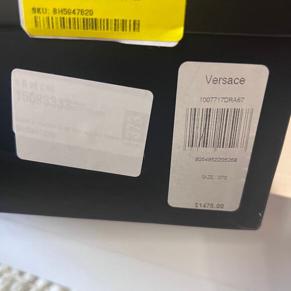 VERSACE Satin Platform Pumps Sz 37 - Picture 9 of 12